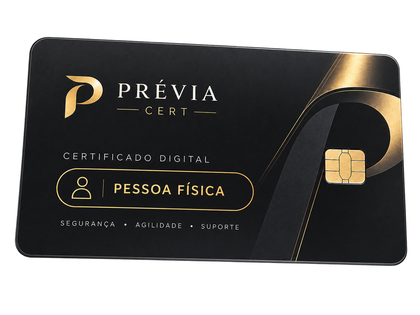 Mockup do certificado digital Prévia Cert para Pessoa Física